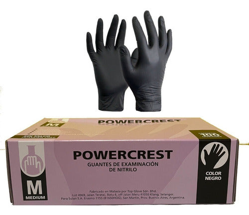 Guantes de Nitrilo Negro x 100 unidades