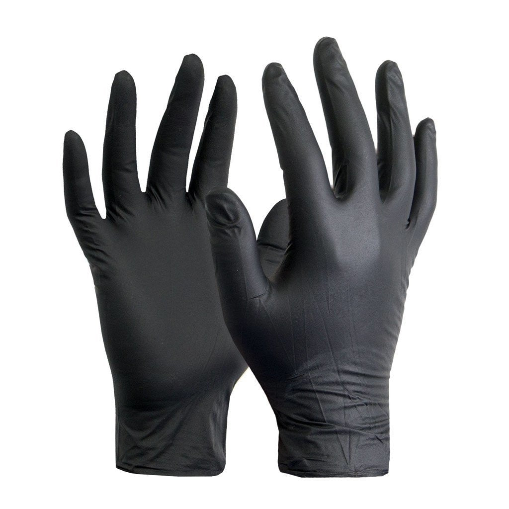 Guantes de Nitrilo Negro x 100 unidades